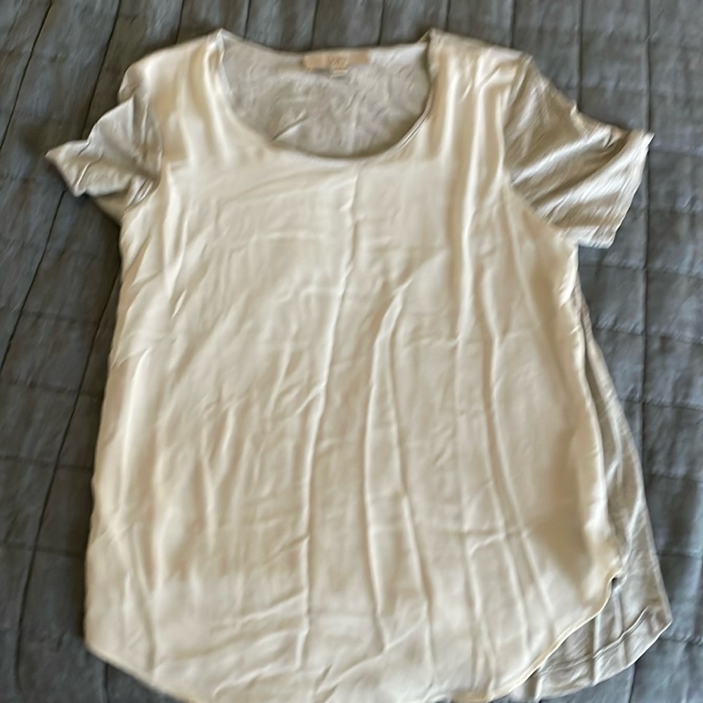 Loft medium two tone two fabric tshirt